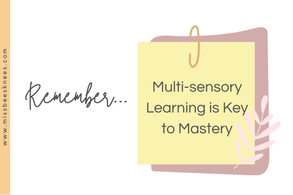 A reminder: multisensory learning is key to mastery