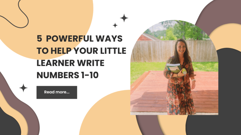 Mastering the Basics: Learning How to Write Numbers 1-10